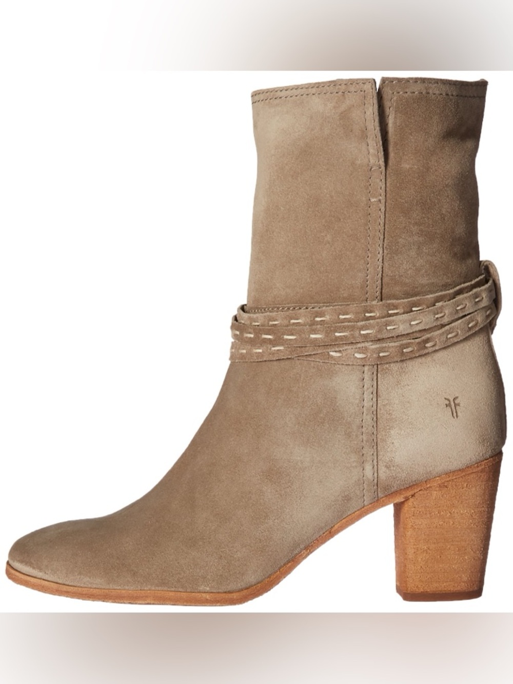 Frye Naomi Pickstitch suede booties size 6.5 in Ash